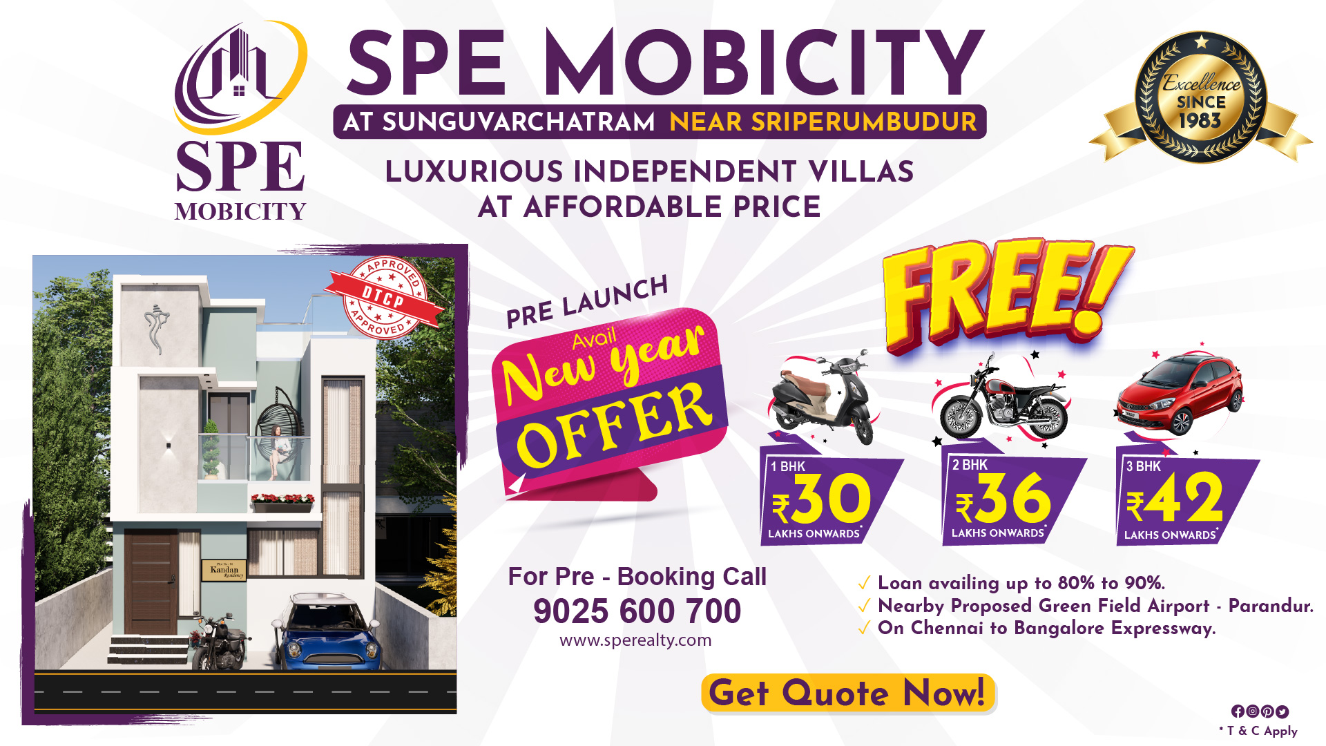 SPE Mobicity Independent Villas and Row Houses